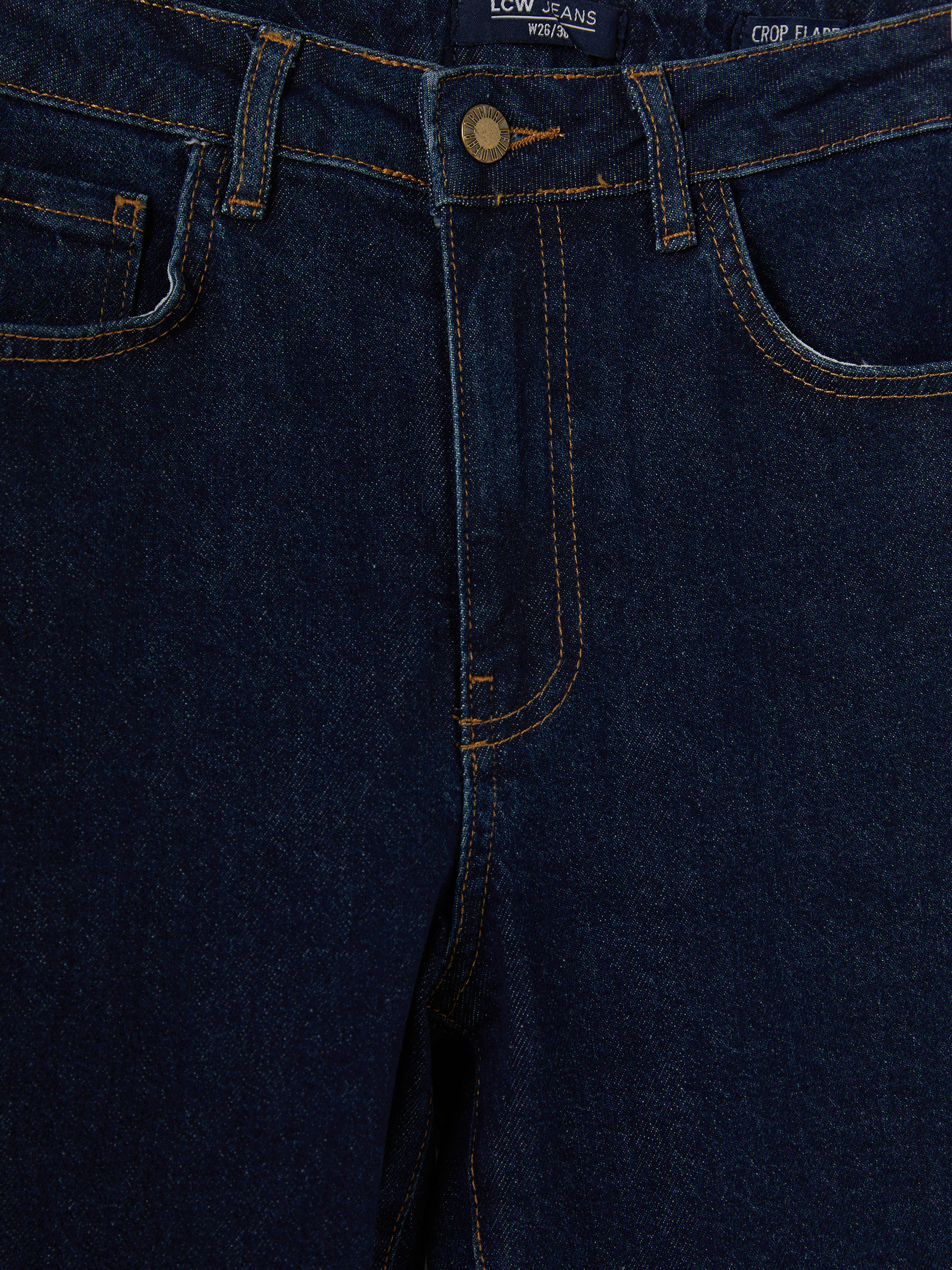 LCW Jeans Crop Flare Kadın Jean Pantolon görsel 6