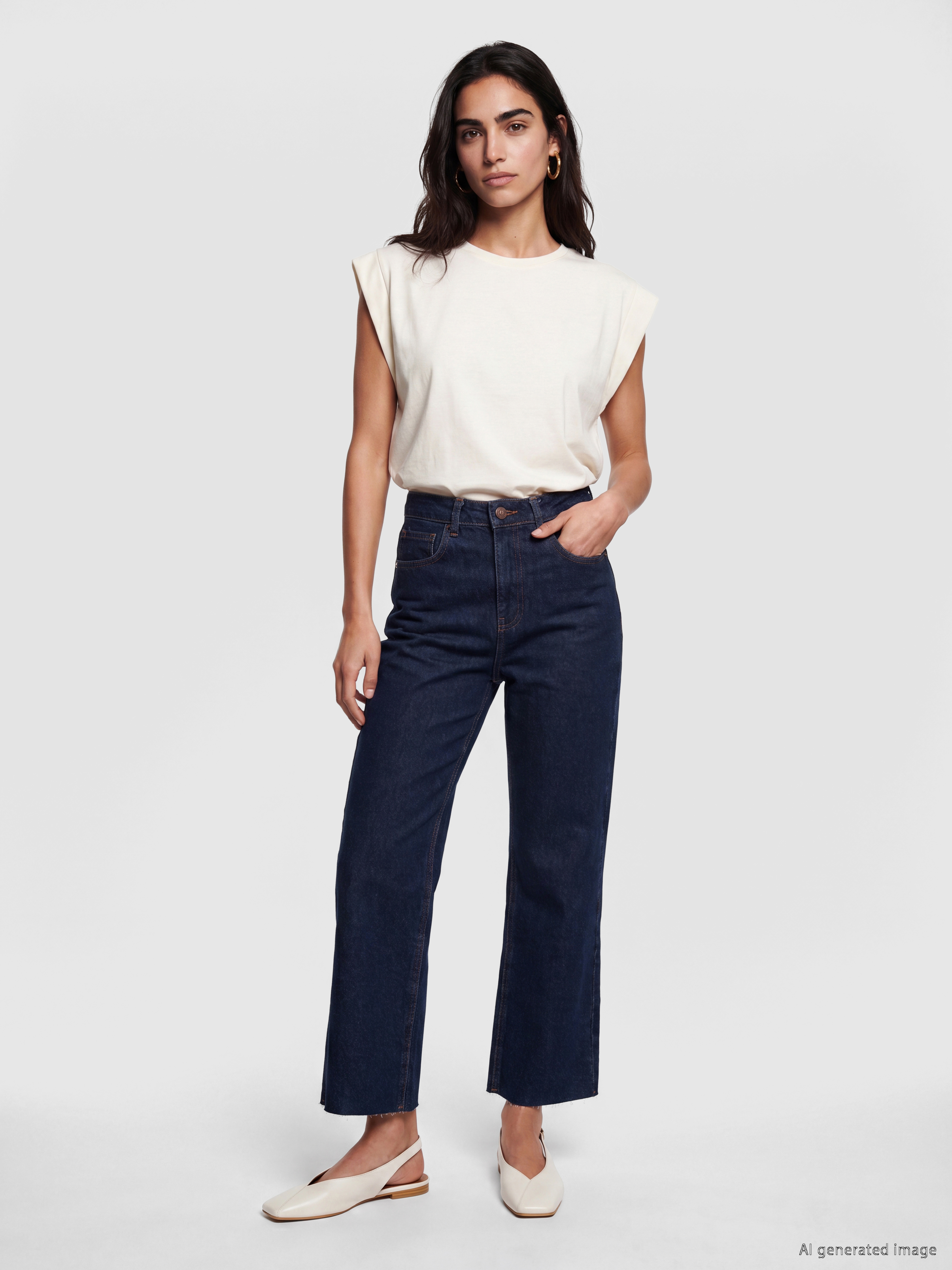 LCW Jeans Crop Flare Kadın Jean Pantolon