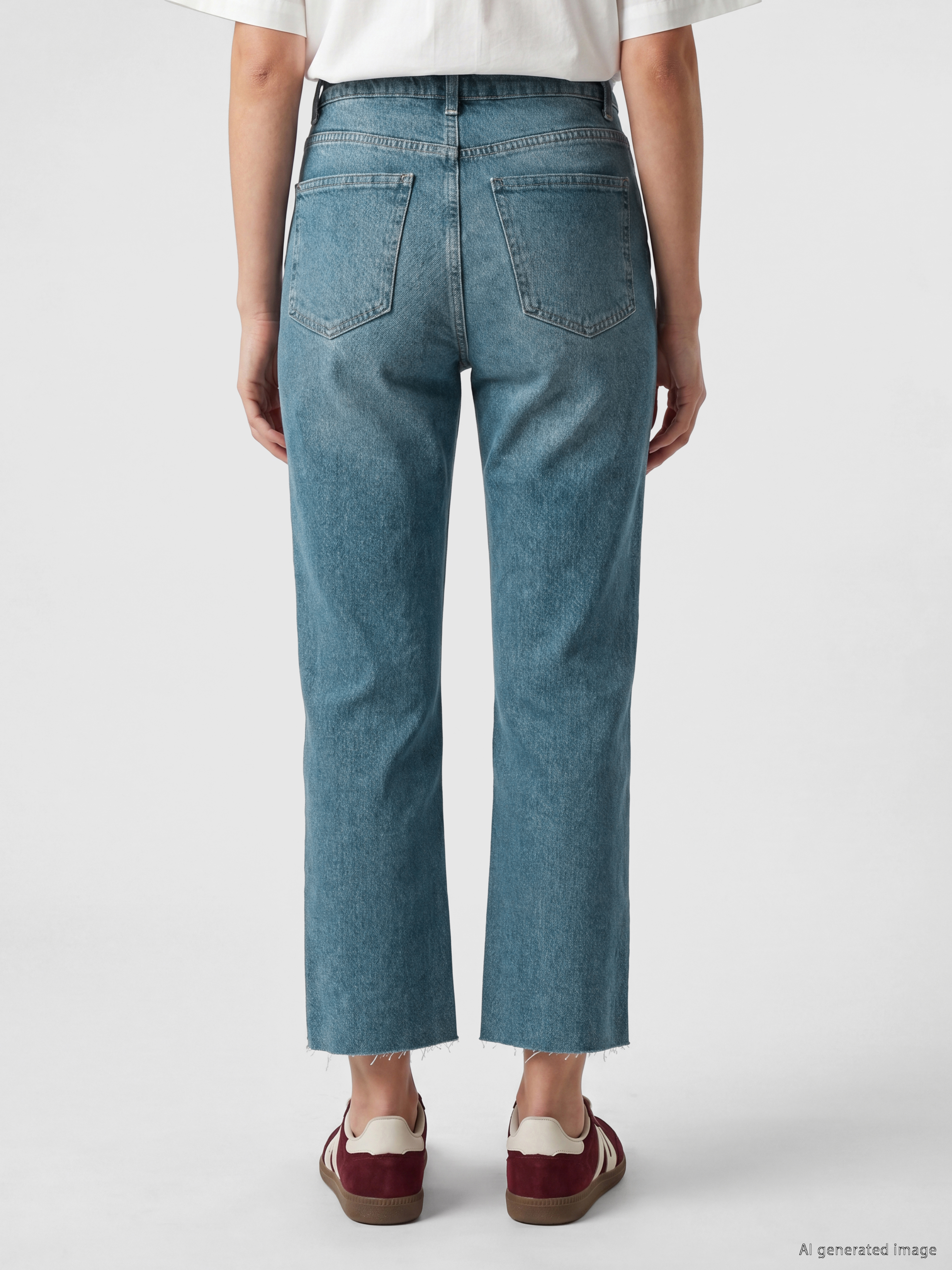 LCW Jeans Crop Flare Kadın Jean Pantolon görsel 4