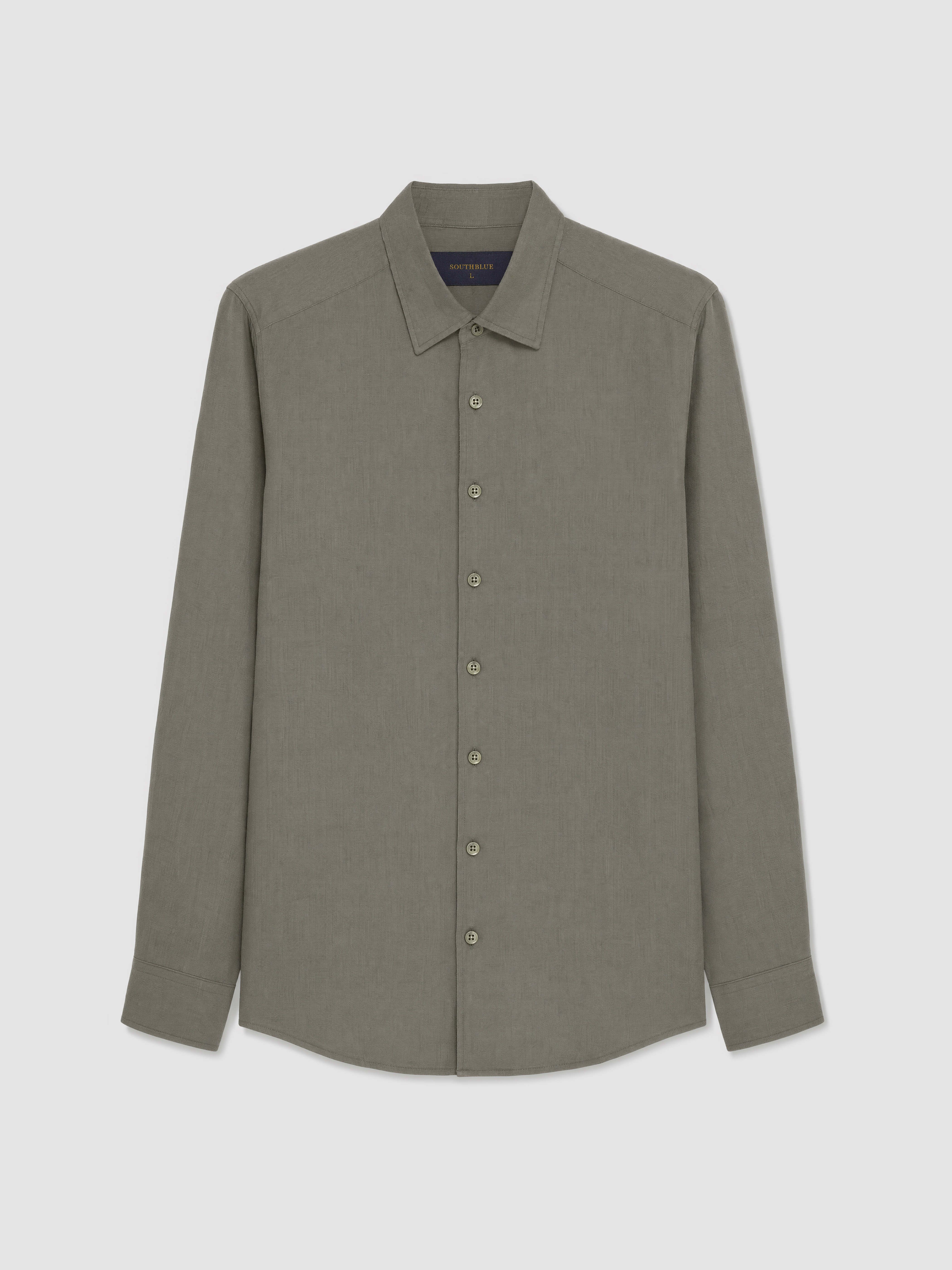 SOUTHBLUE Premium Yaka %100 Keten Erkek Gömlek görsel 5