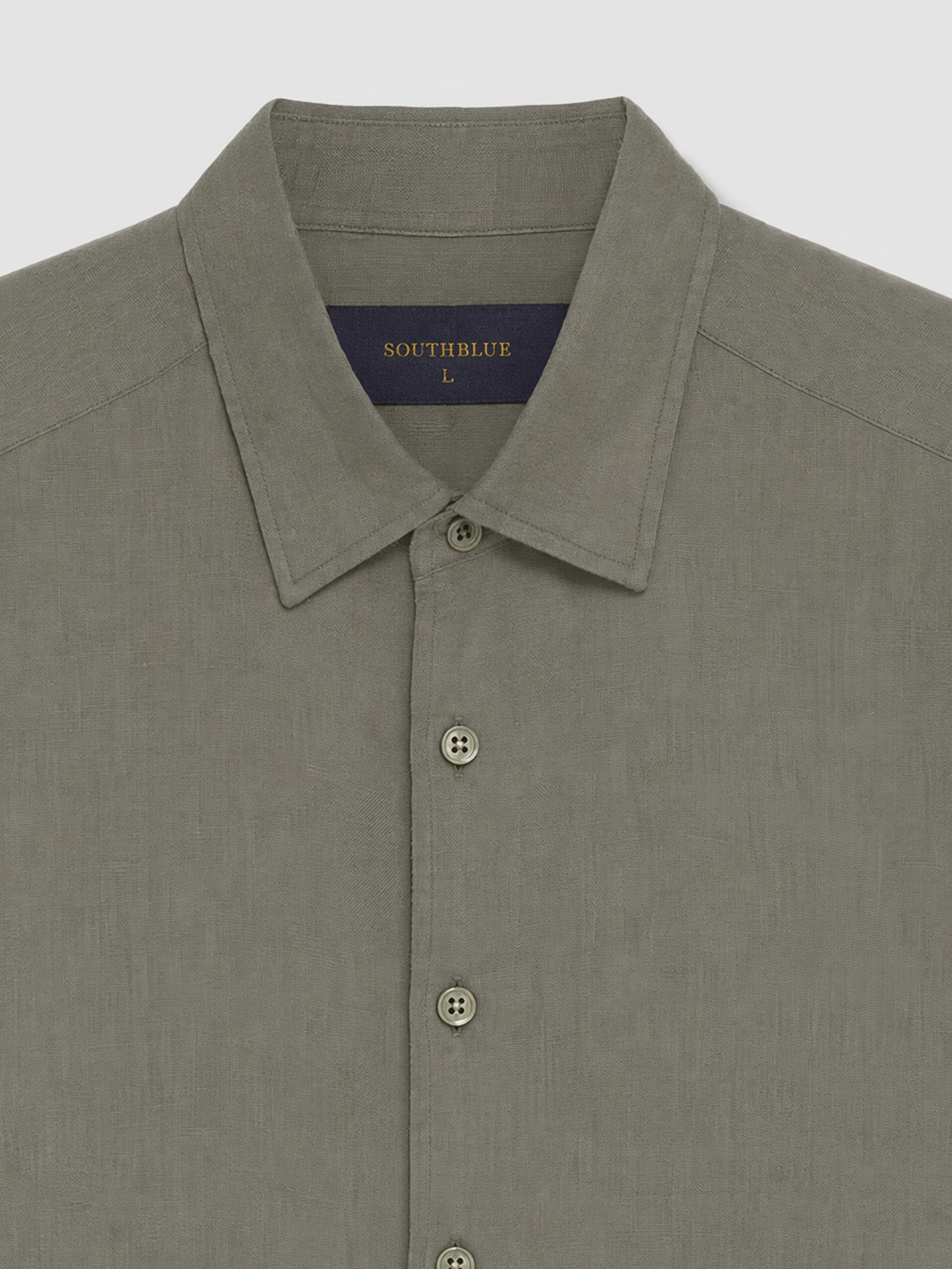 SOUTHBLUE Premium Yaka %100 Keten Erkek Gömlek görsel 7