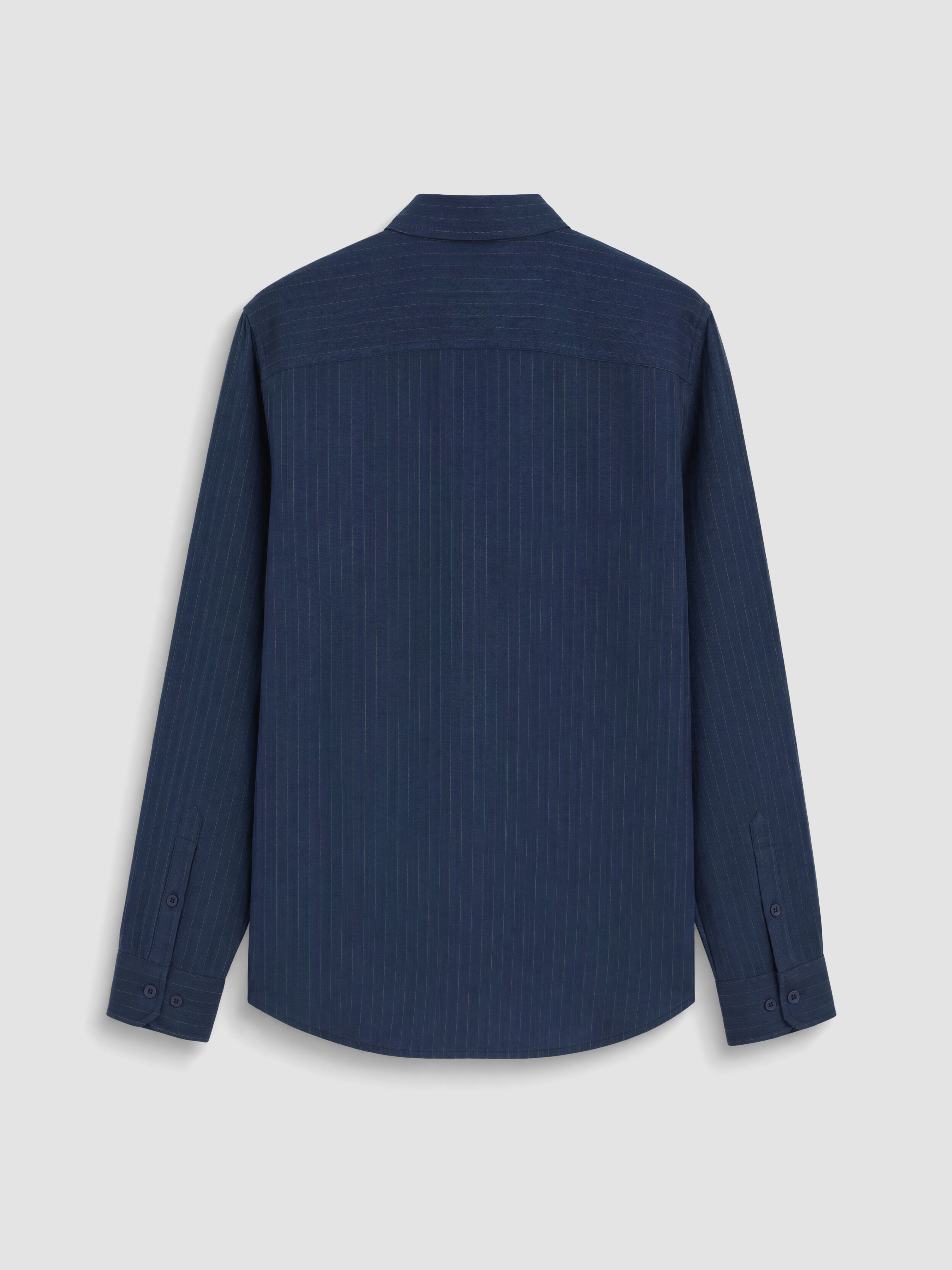 SOUTHBLUE Regular Fit Çizgili %100 Keten Erkek Gömlek görsel 7