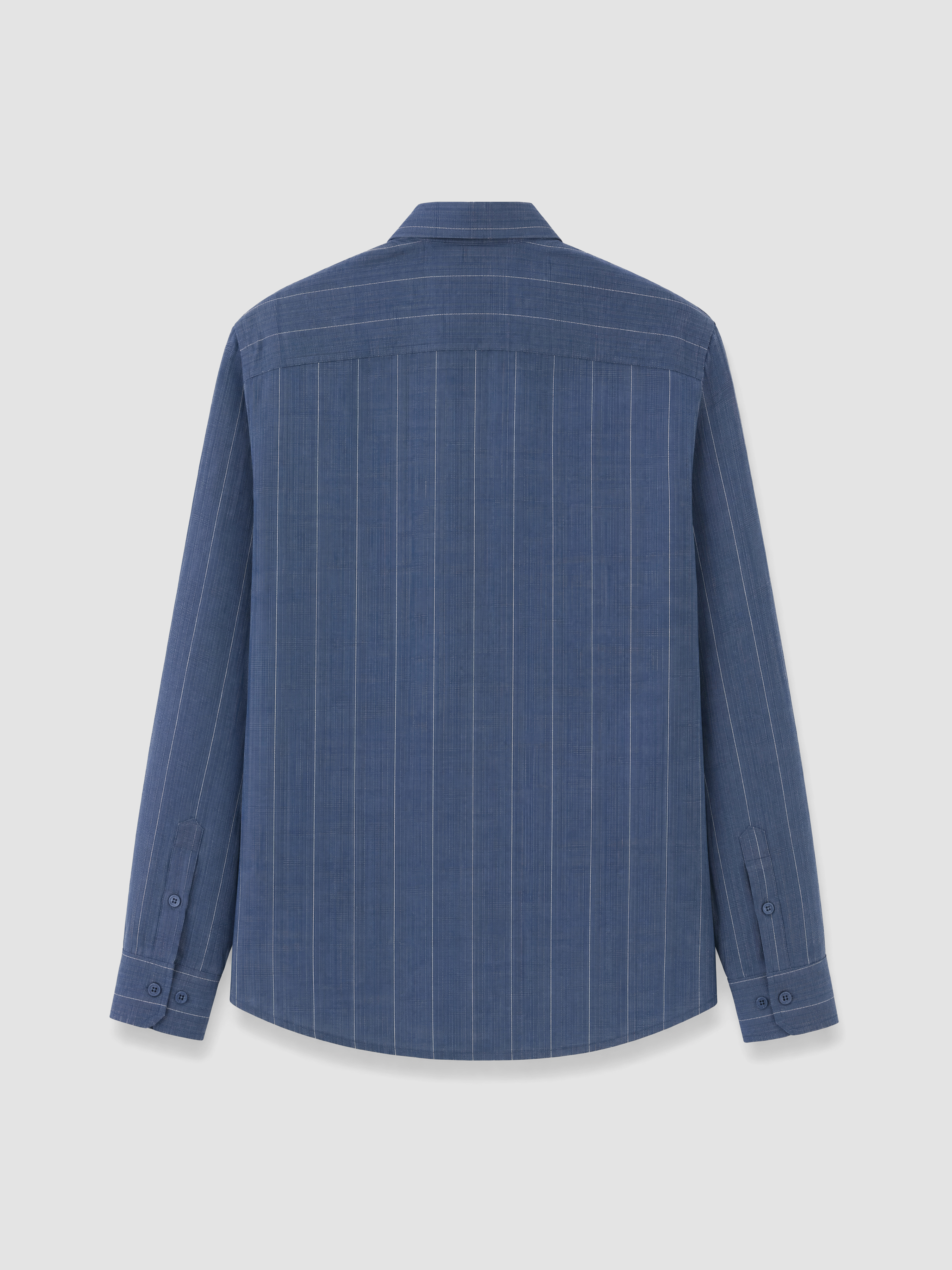 SOUTHBLUE Regular Fit Çizgili %100 Keten Erkek Gömlek görsel 7
