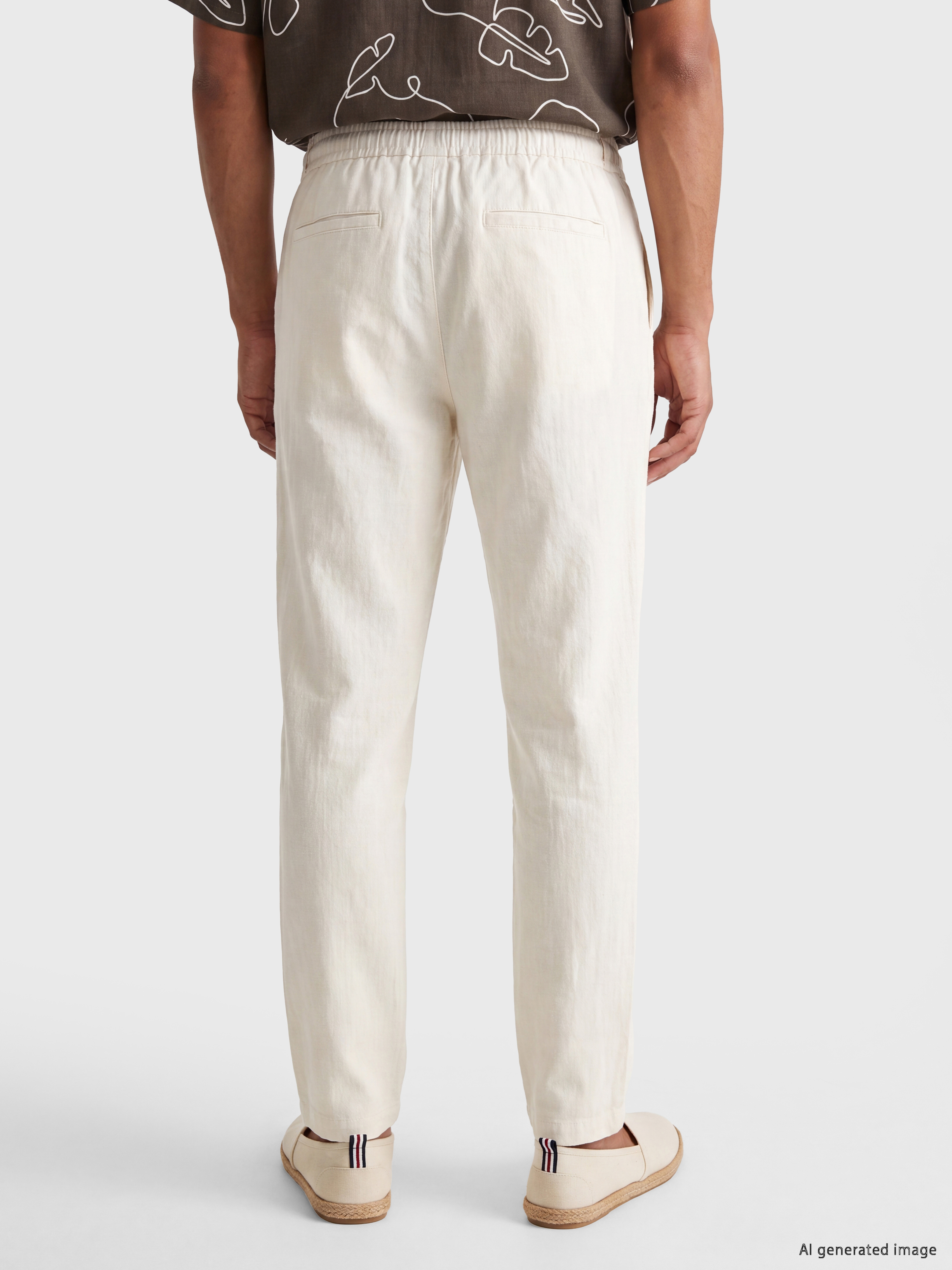 LCW Vision Regular Fit Keten Görünümlü Erkek Pantolon görsel 4