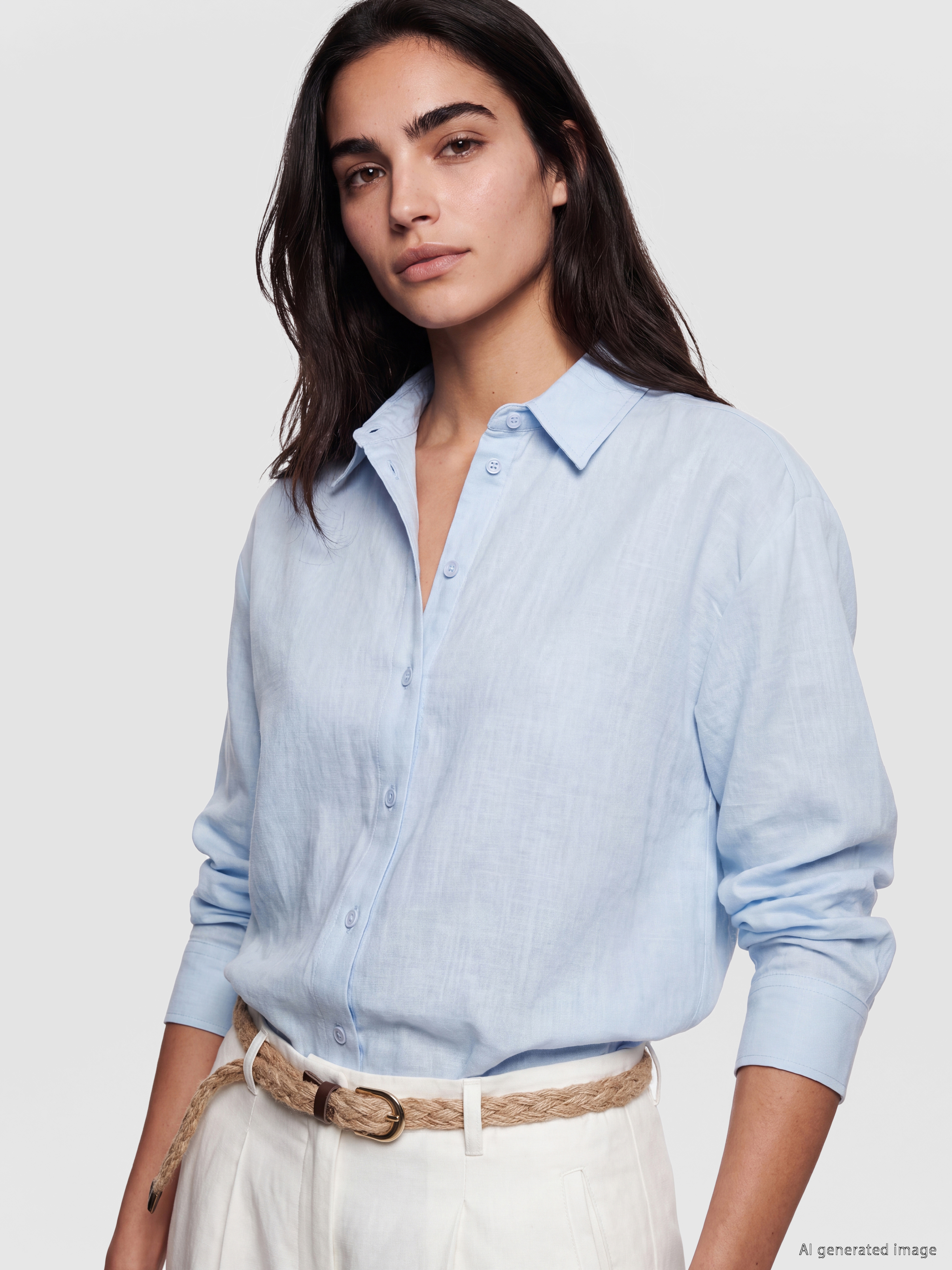 LCW Vision Oversize %100 Pamuklu Kadın Gömlek