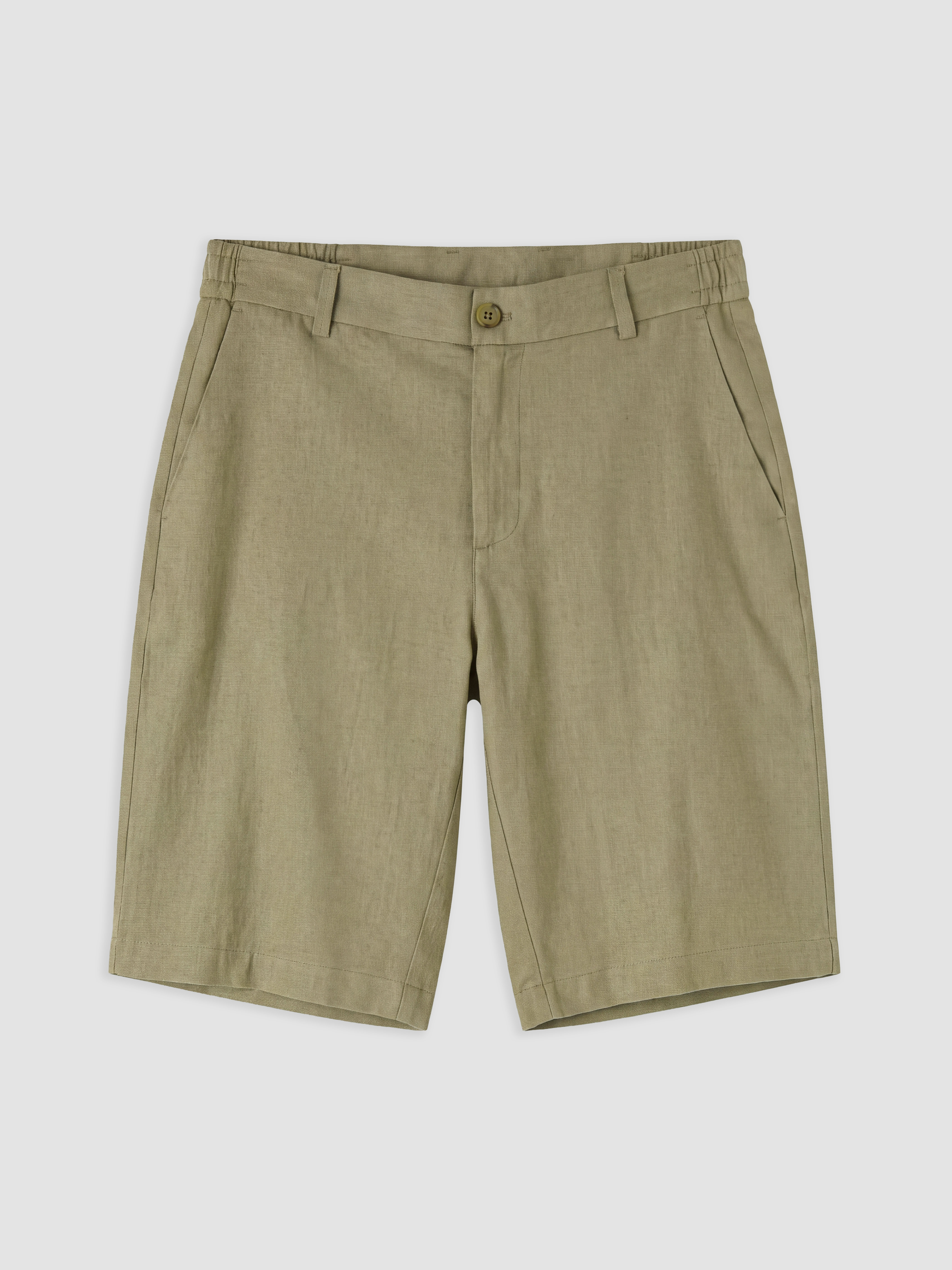 SOUTHBLUE Regular Fit Keten Karışımlı Erkek Şort görsel 5
