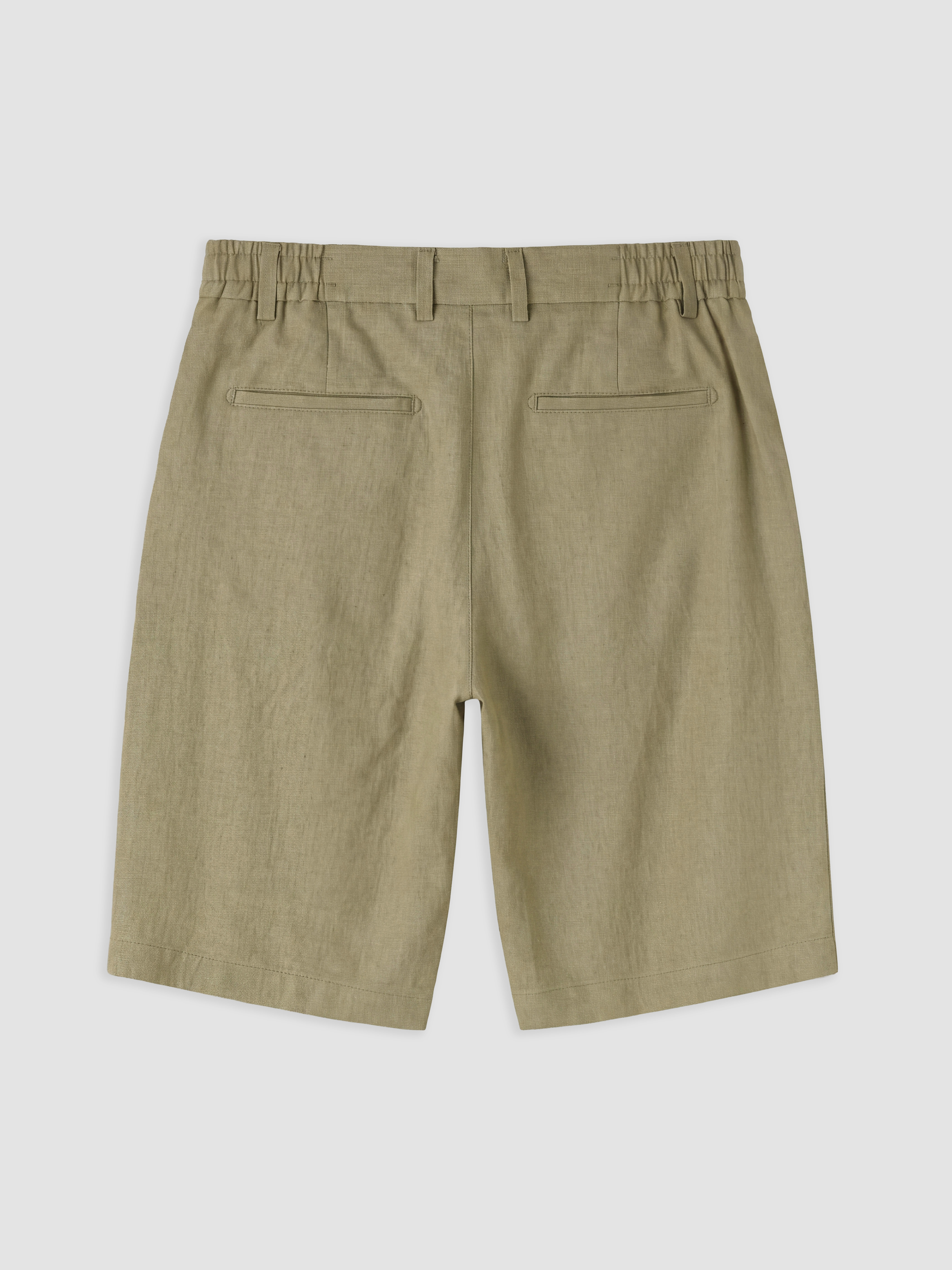 SOUTHBLUE Regular Fit Keten Karışımlı Erkek Şort görsel 6