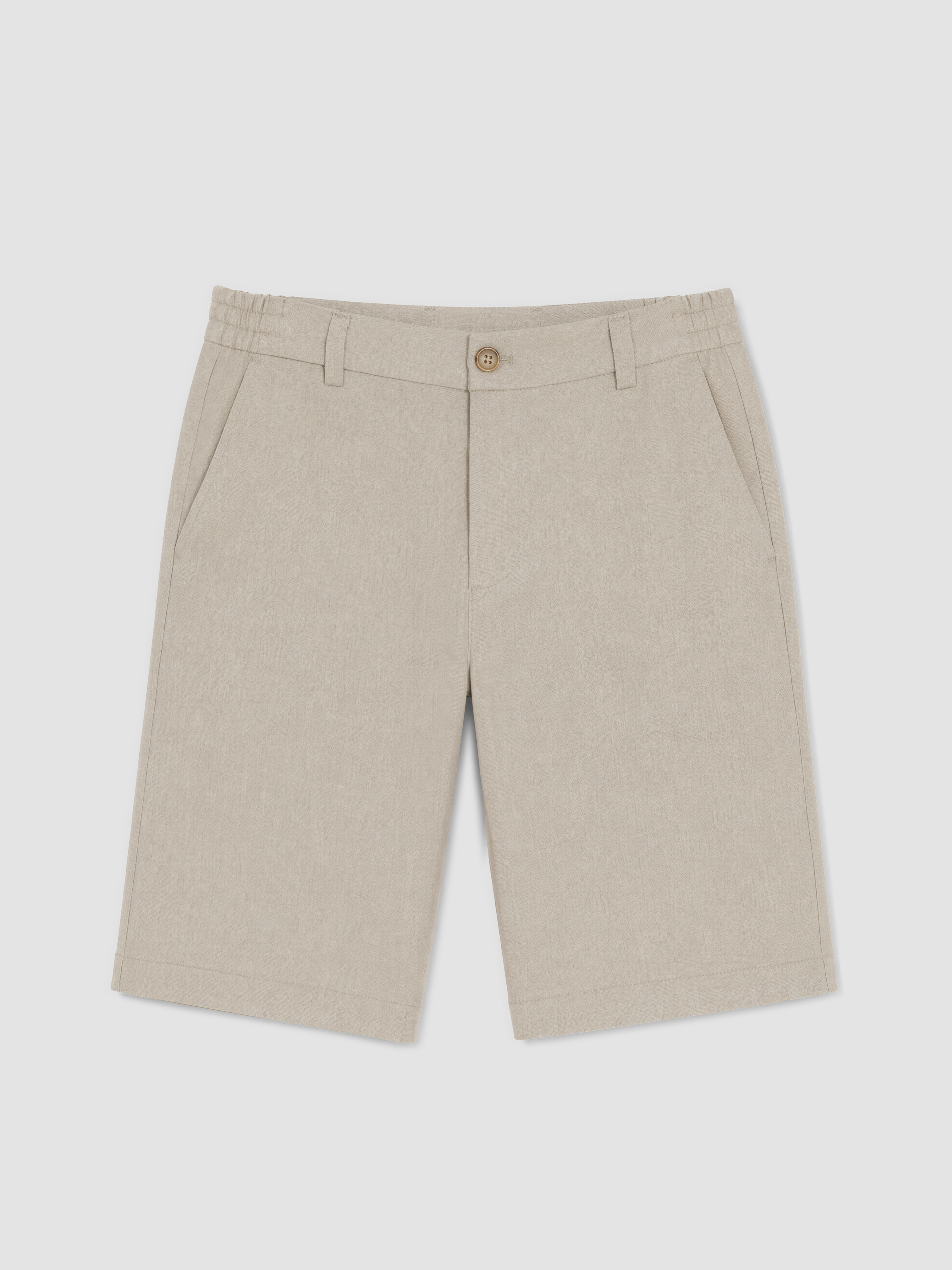 SOUTHBLUE Regular Fit Keten Karışımlı Erkek Şort görsel 5