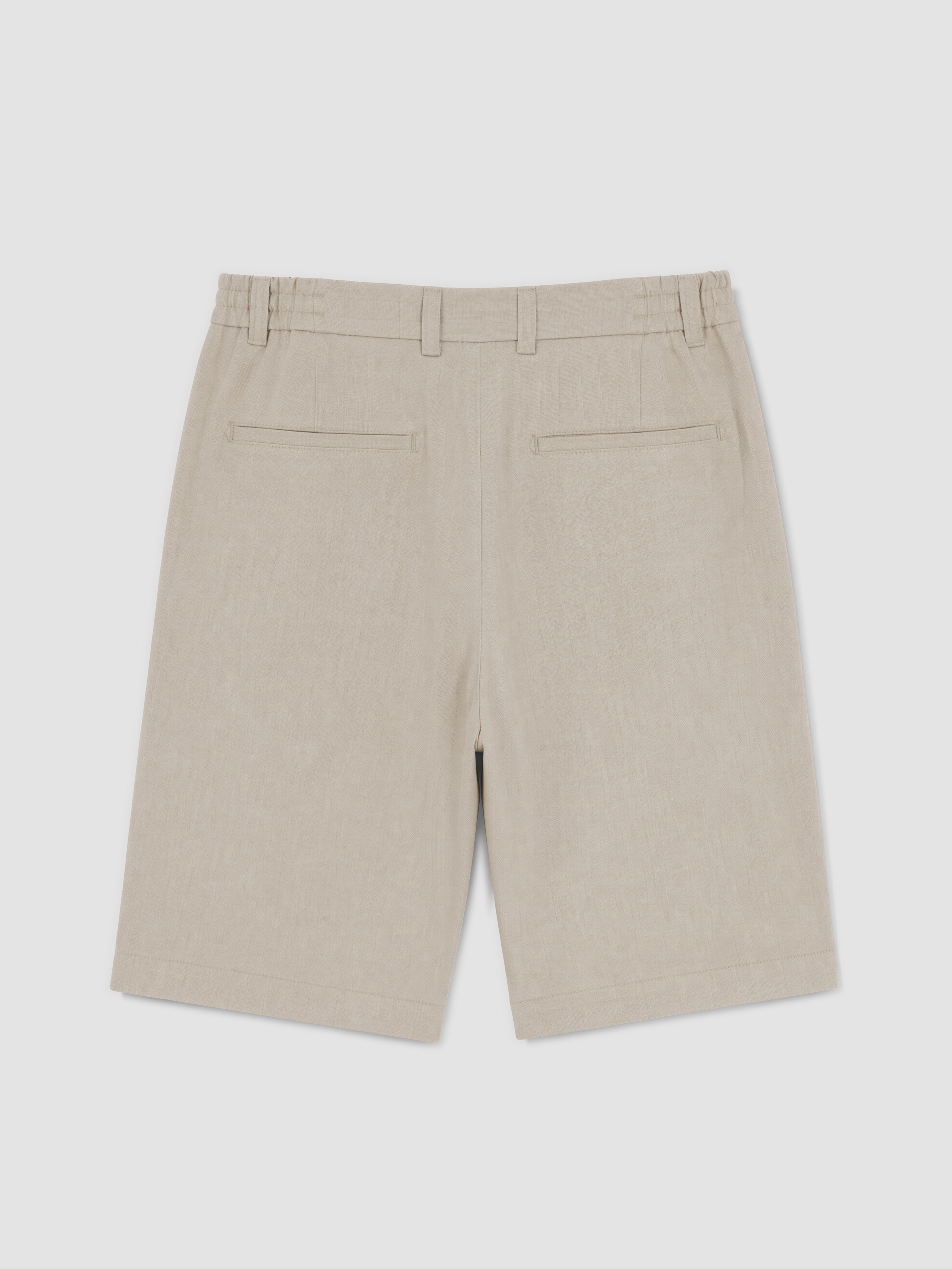 SOUTHBLUE Regular Fit Keten Karışımlı Erkek Şort görsel 6