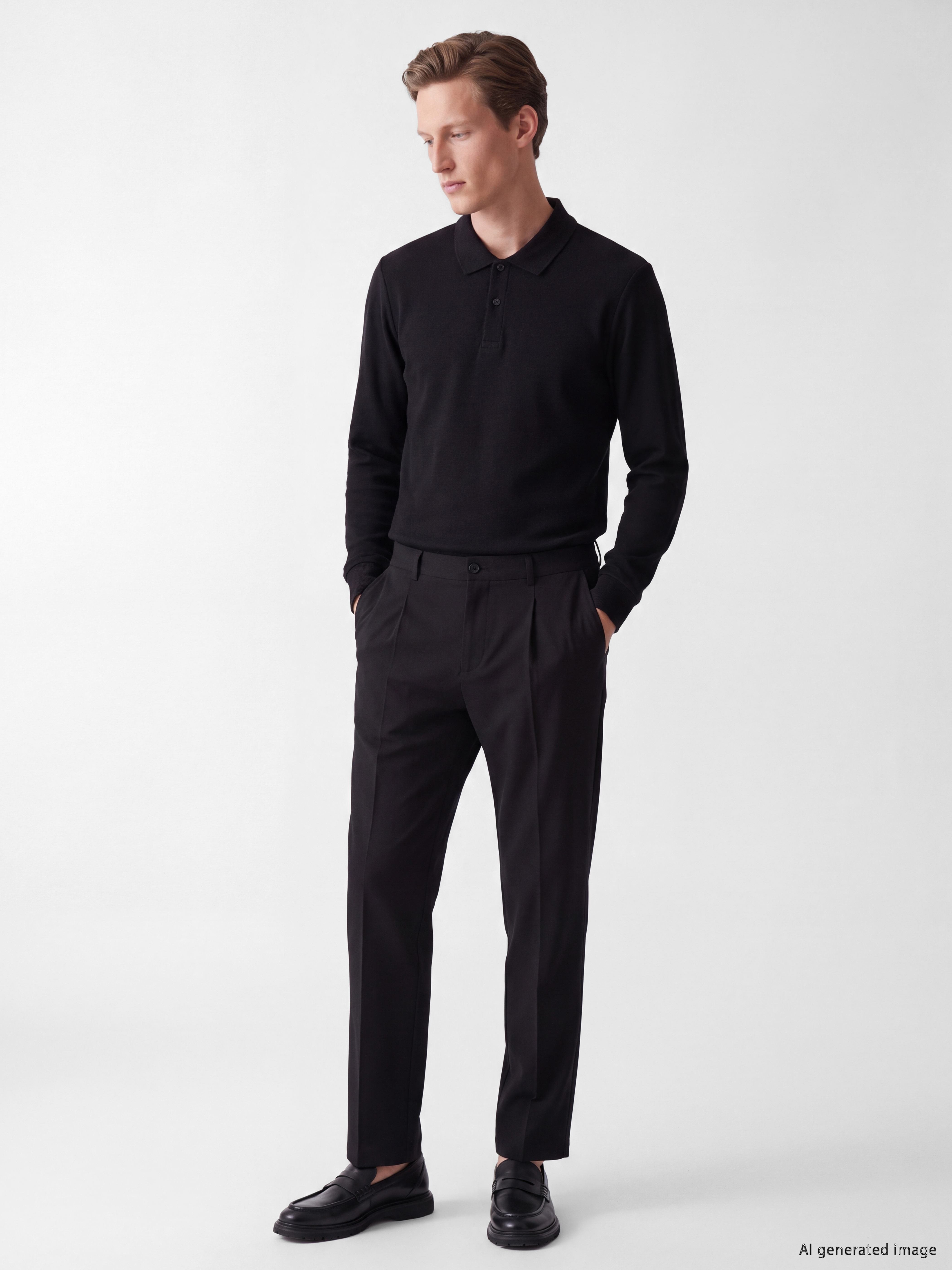 SOUTHBLUE Polo Yaka Erkek Sweatshirt görsel 2