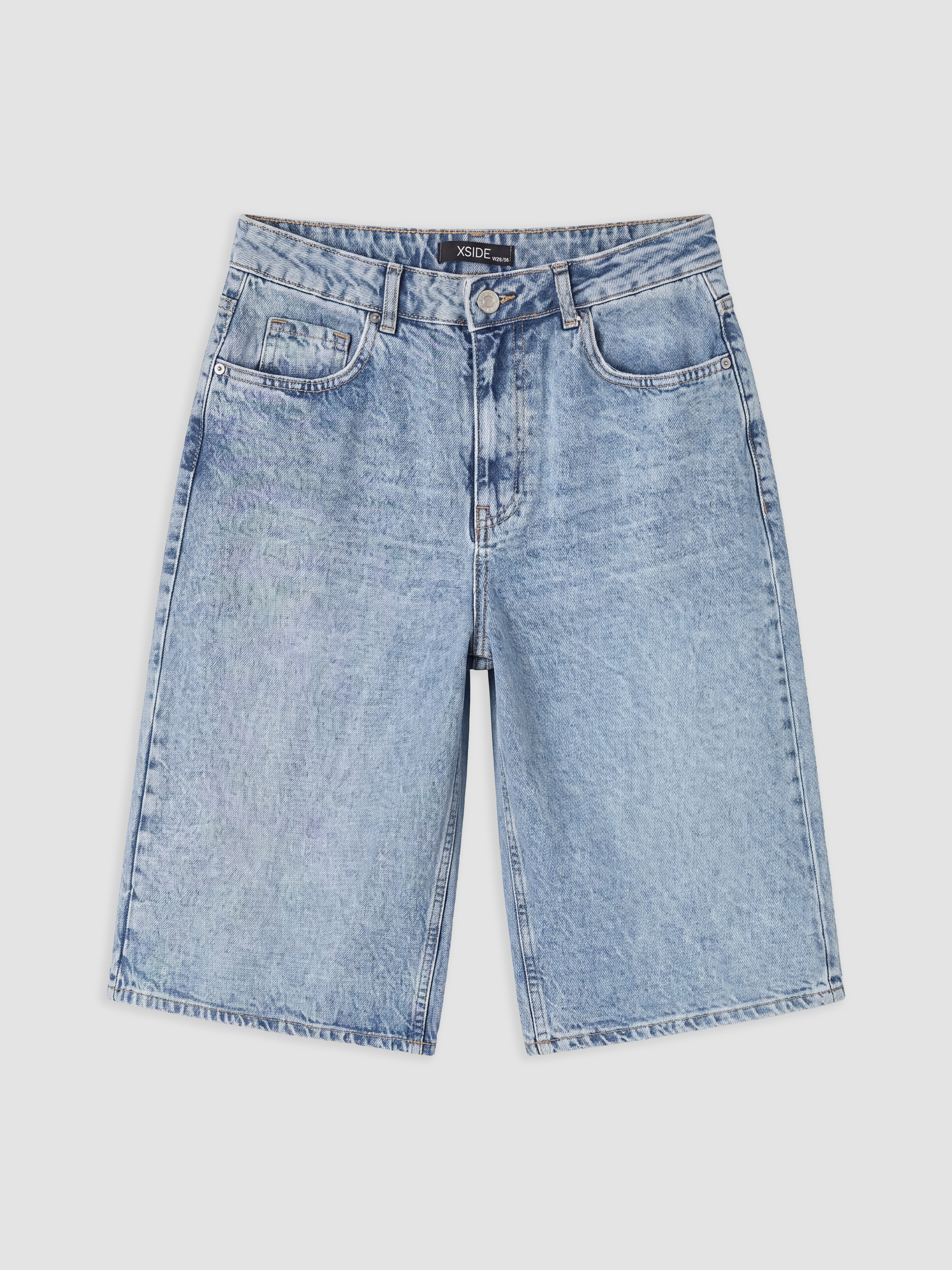 XSIDE Bermuda Fit Kadın Jean Şortolon görsel 5