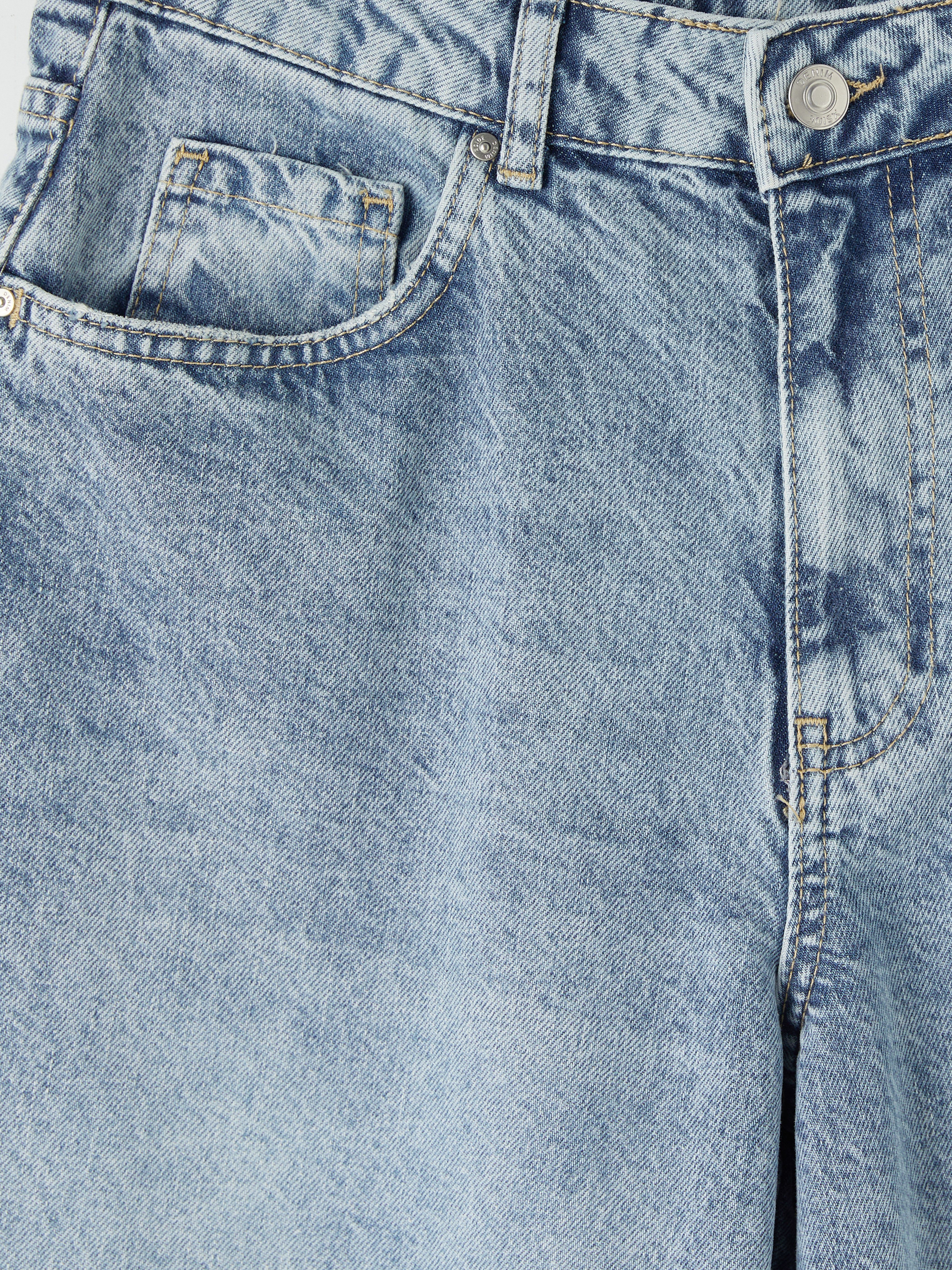 XSIDE Bermuda Fit Kadın Jean Şortolon görsel 7