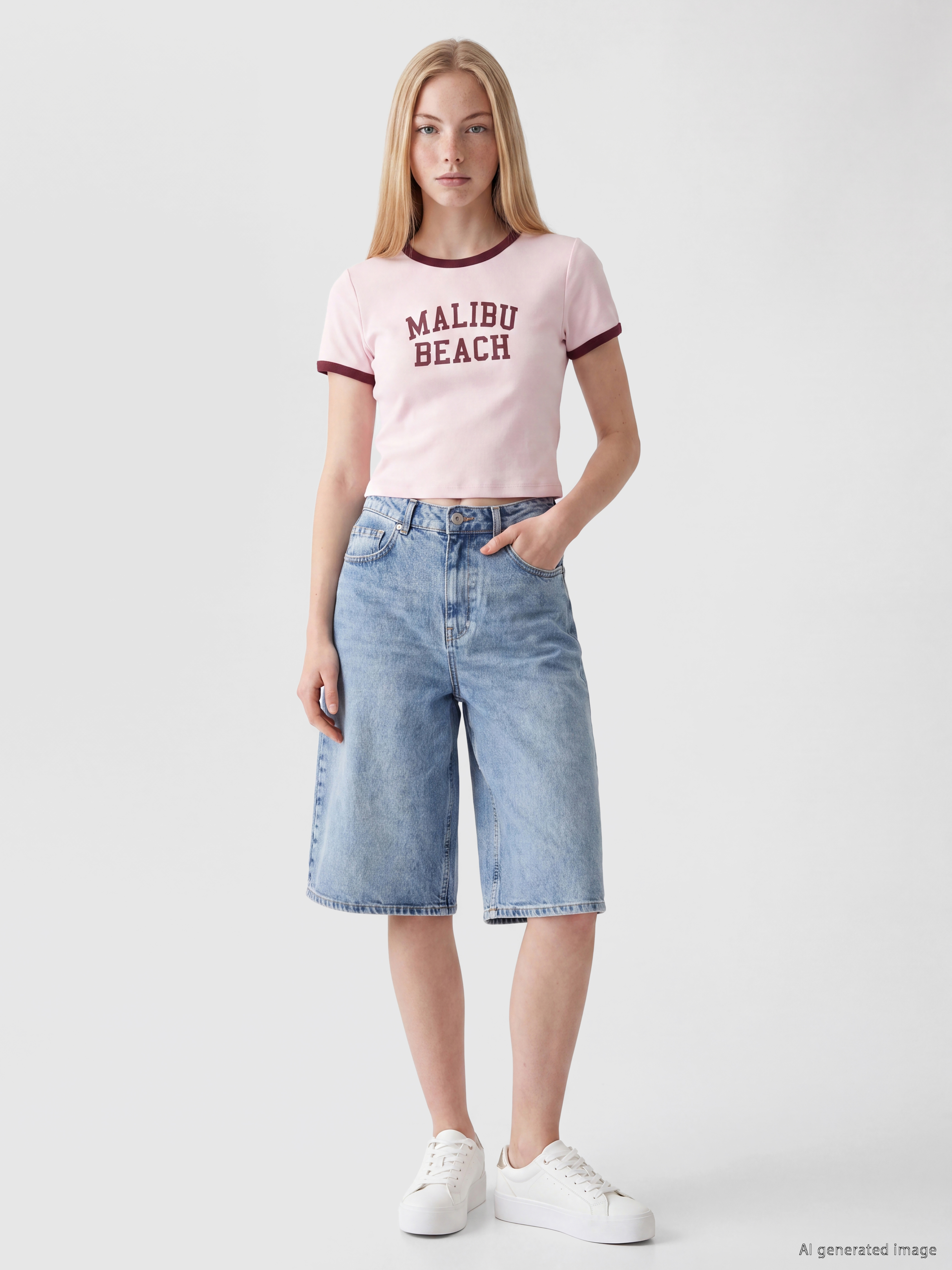 XSIDE Bermuda Fit Kadın Jean Şortolon