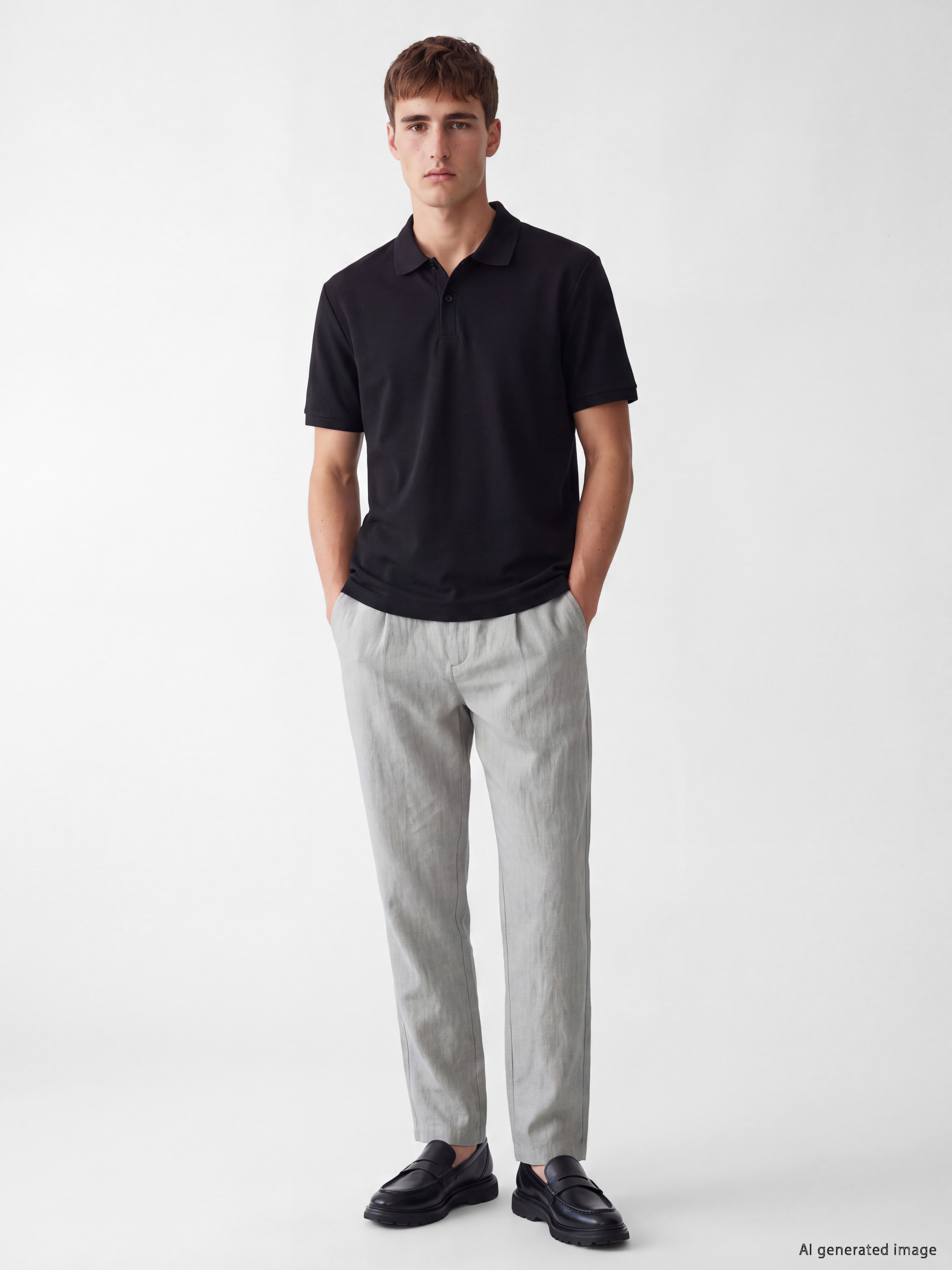 LCW Vision Polo Yaka Pike Erkek Tişört görsel 2