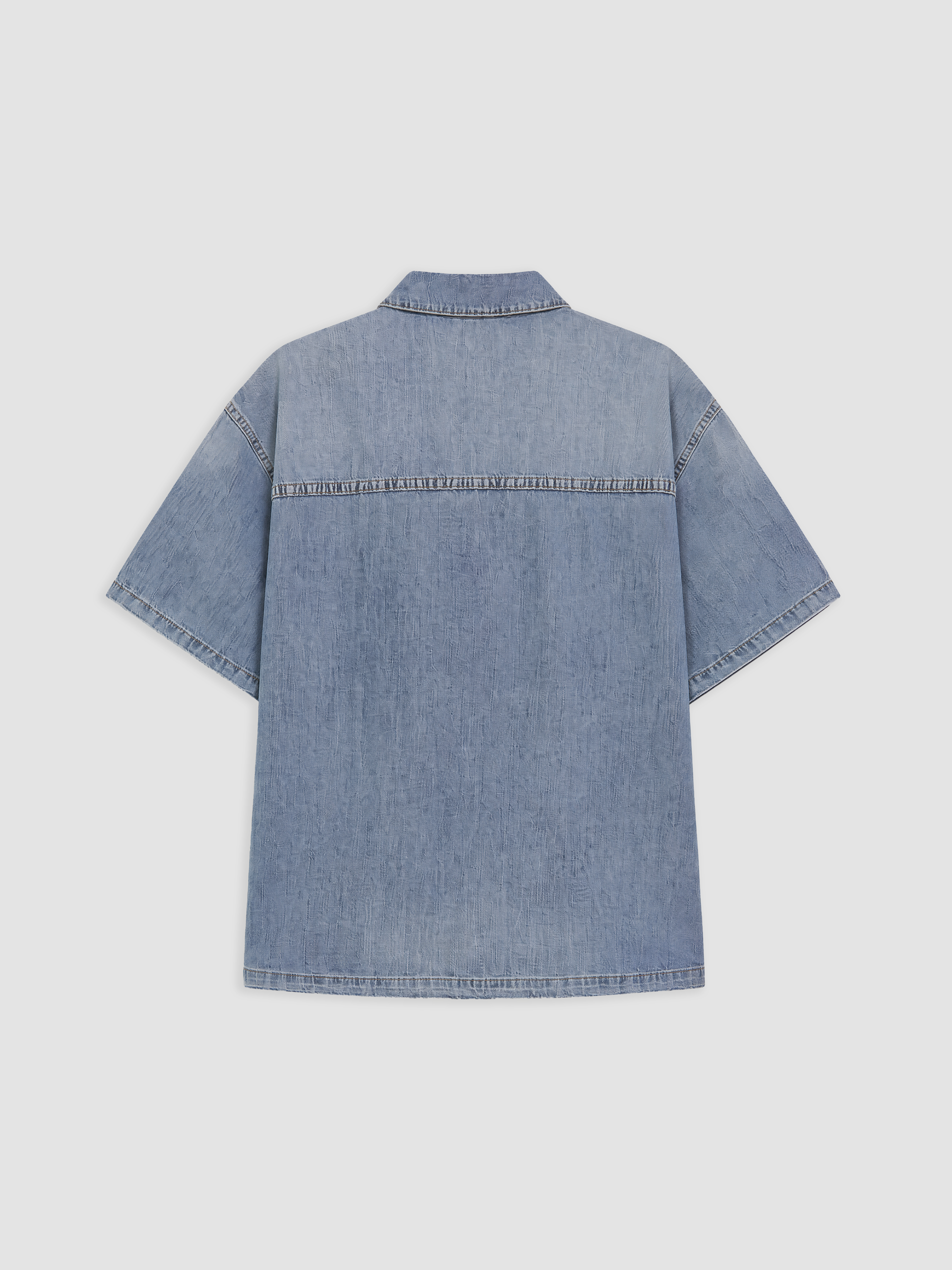 LCW Vision Loose Fit Kadın Jean Gömlek görsel 6