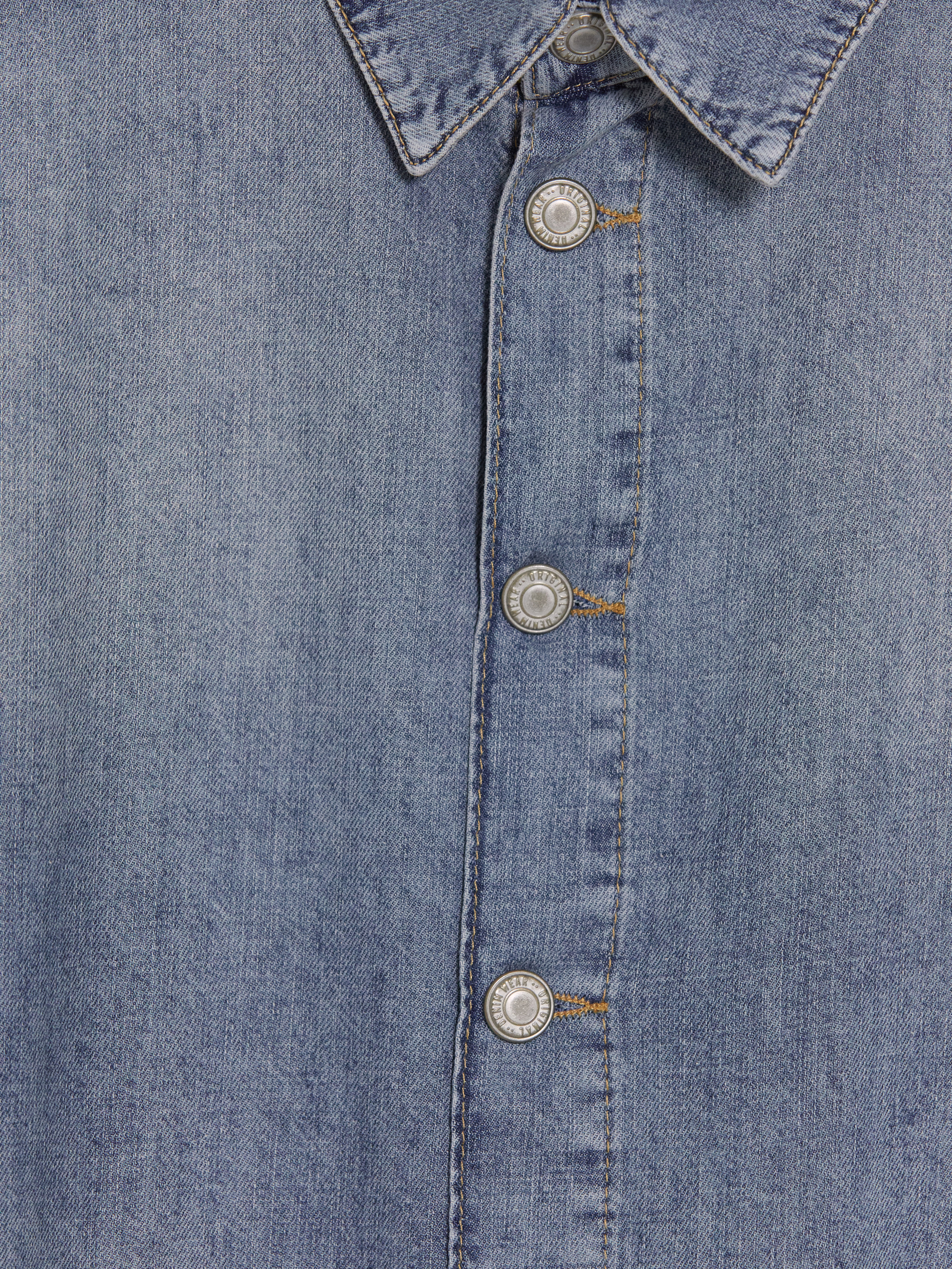 LCW Vision Loose Fit Kadın Jean Gömlek görsel 7