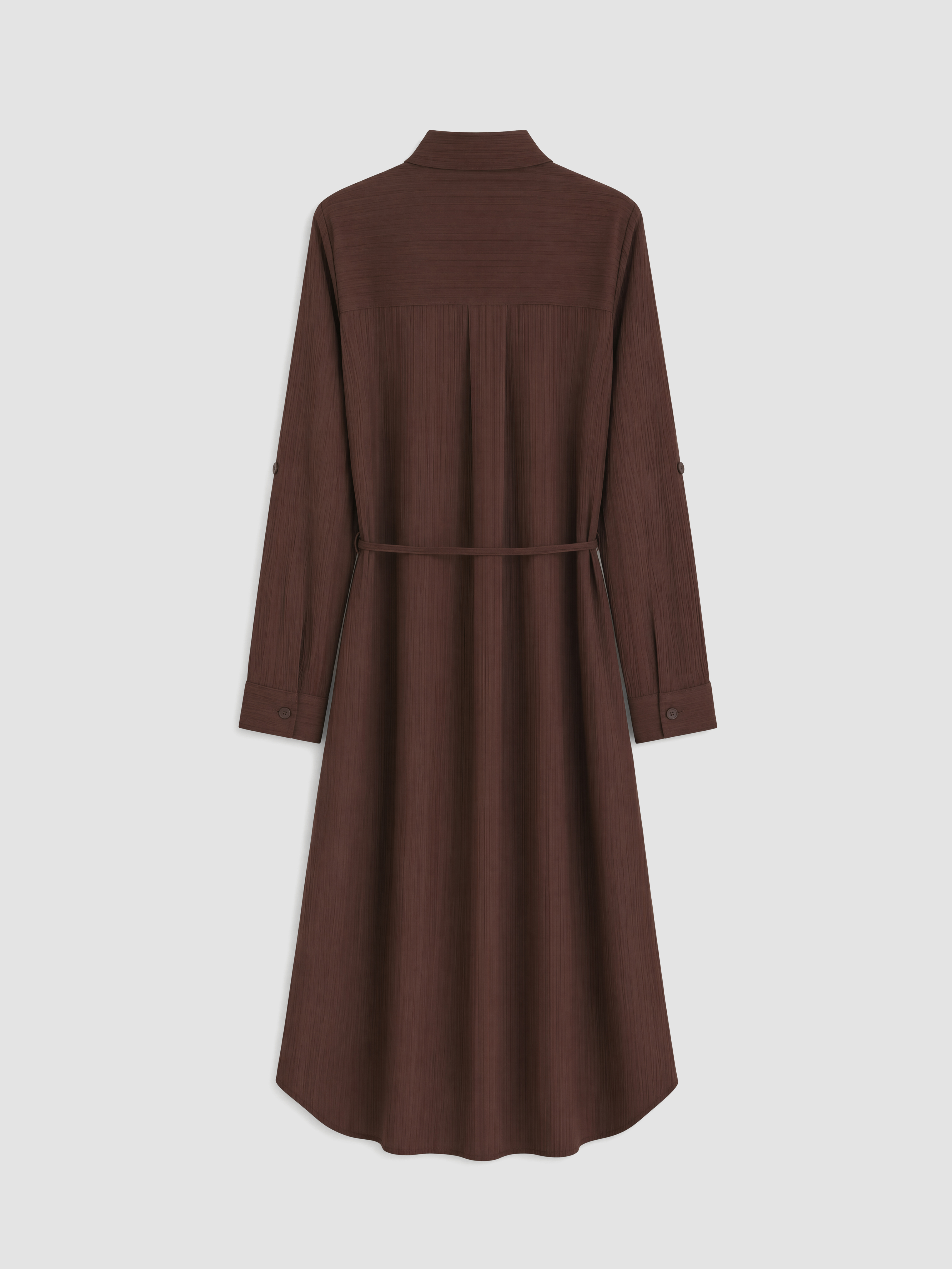 LCW EVERYDAY Beli Kuşaklı Dokulu Gömlek Tunik görsel 6