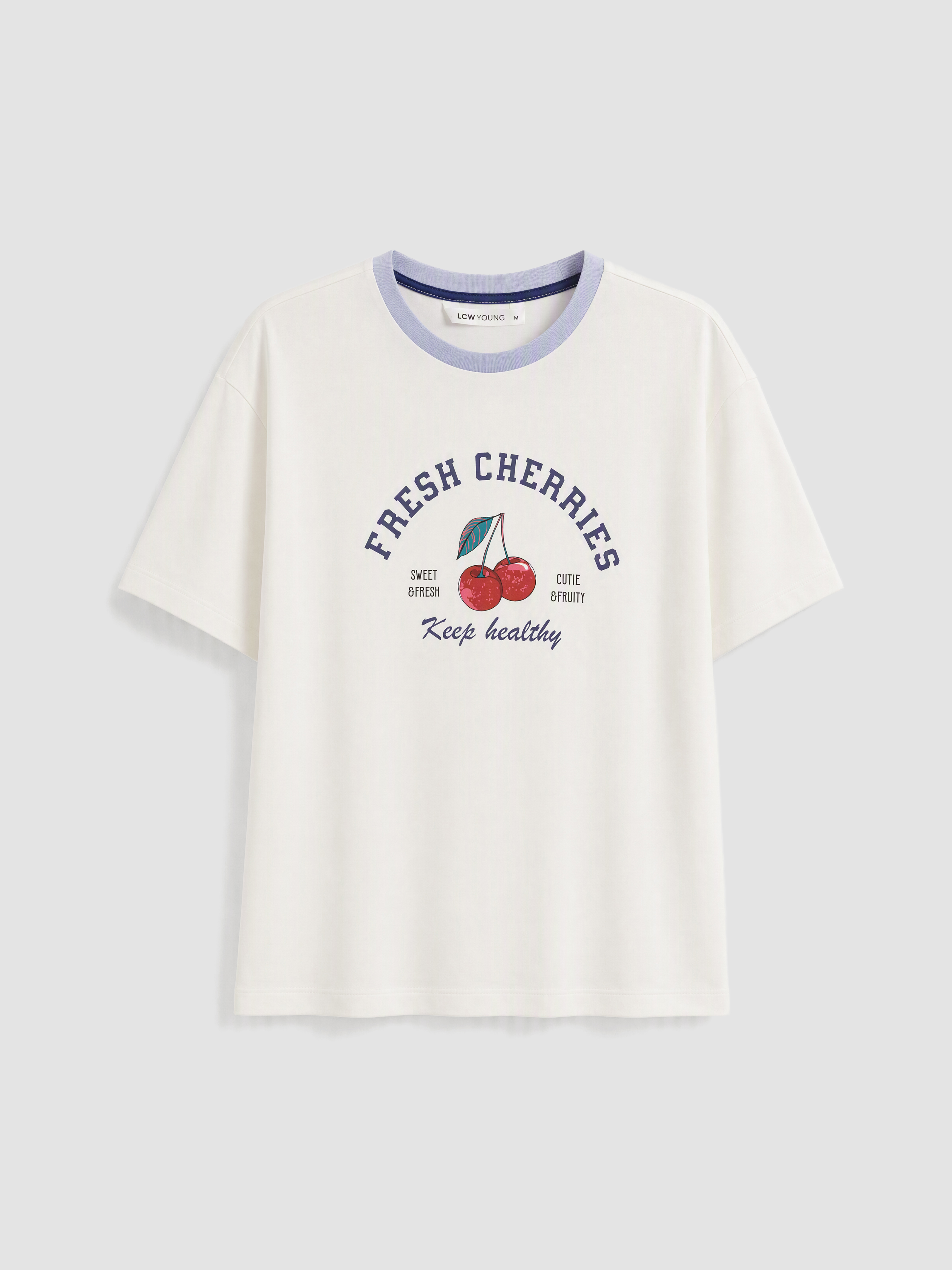 LCW Young Bisiklet Yaka Kadın Şortlu Pijama Takımı görsel 4