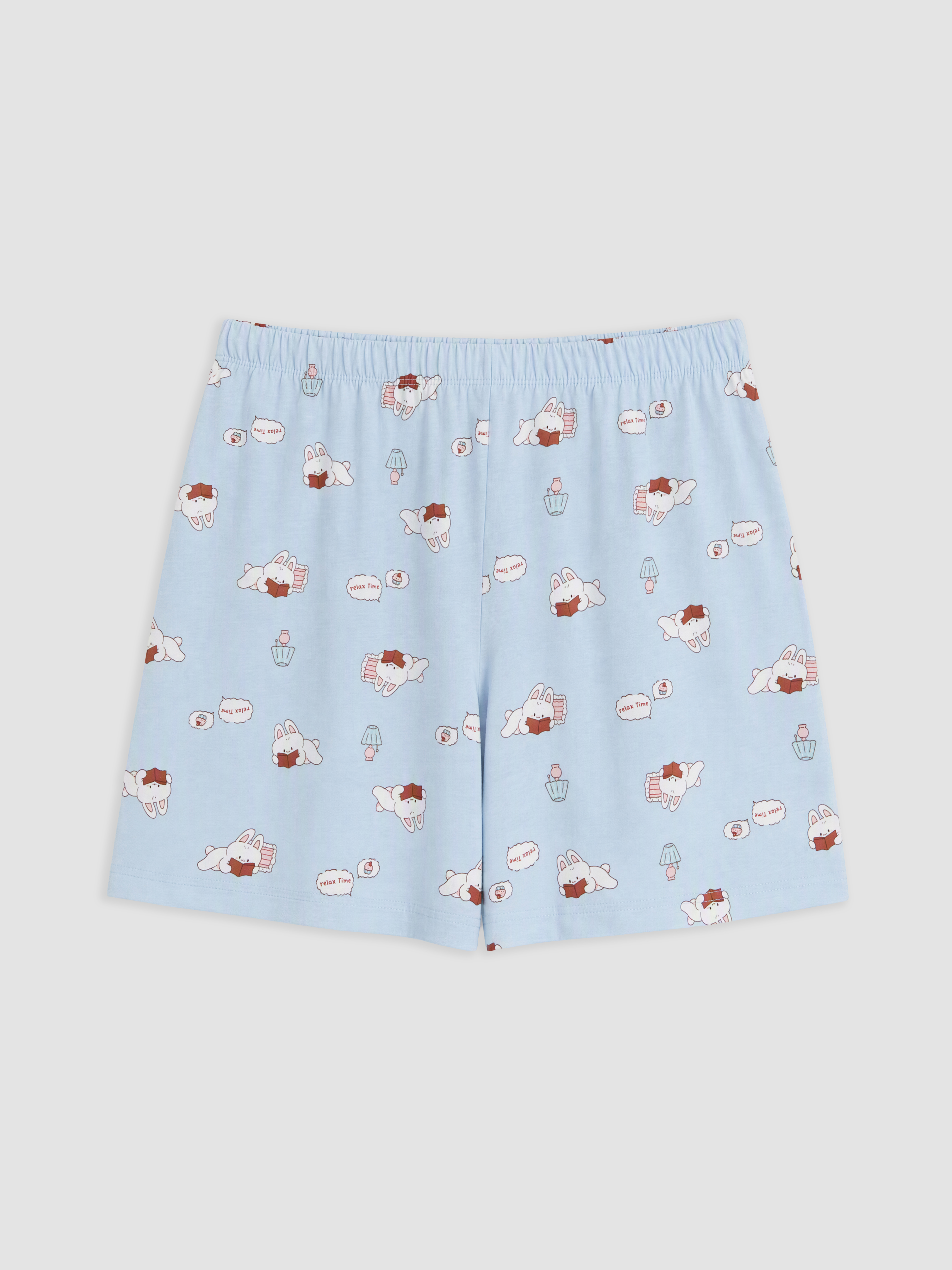 LCW Young Baskılı Kadın Şortlu Pijama Takımı görsel 7