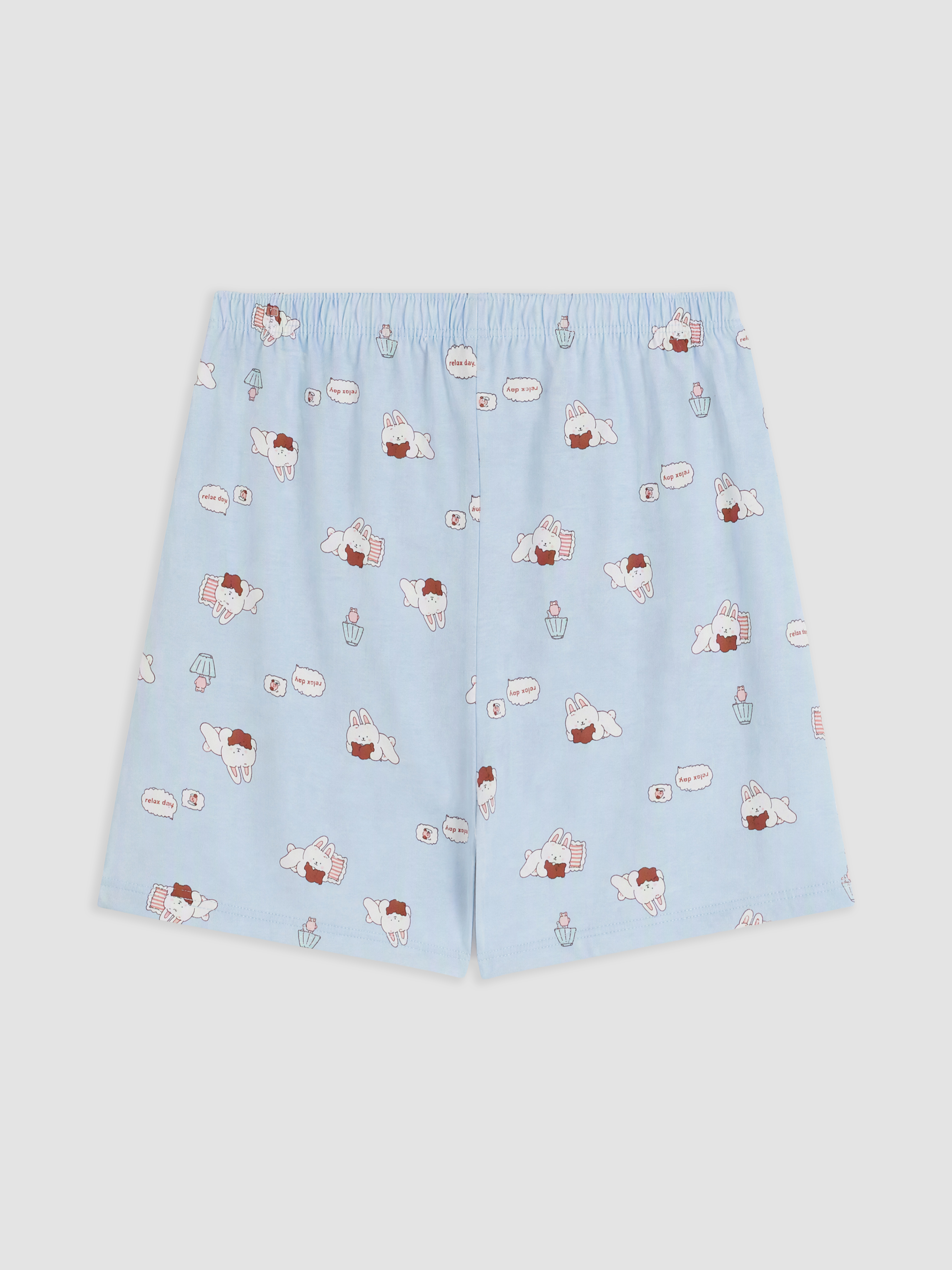LCW Young Baskılı Kadın Şortlu Pijama Takımı görsel 8