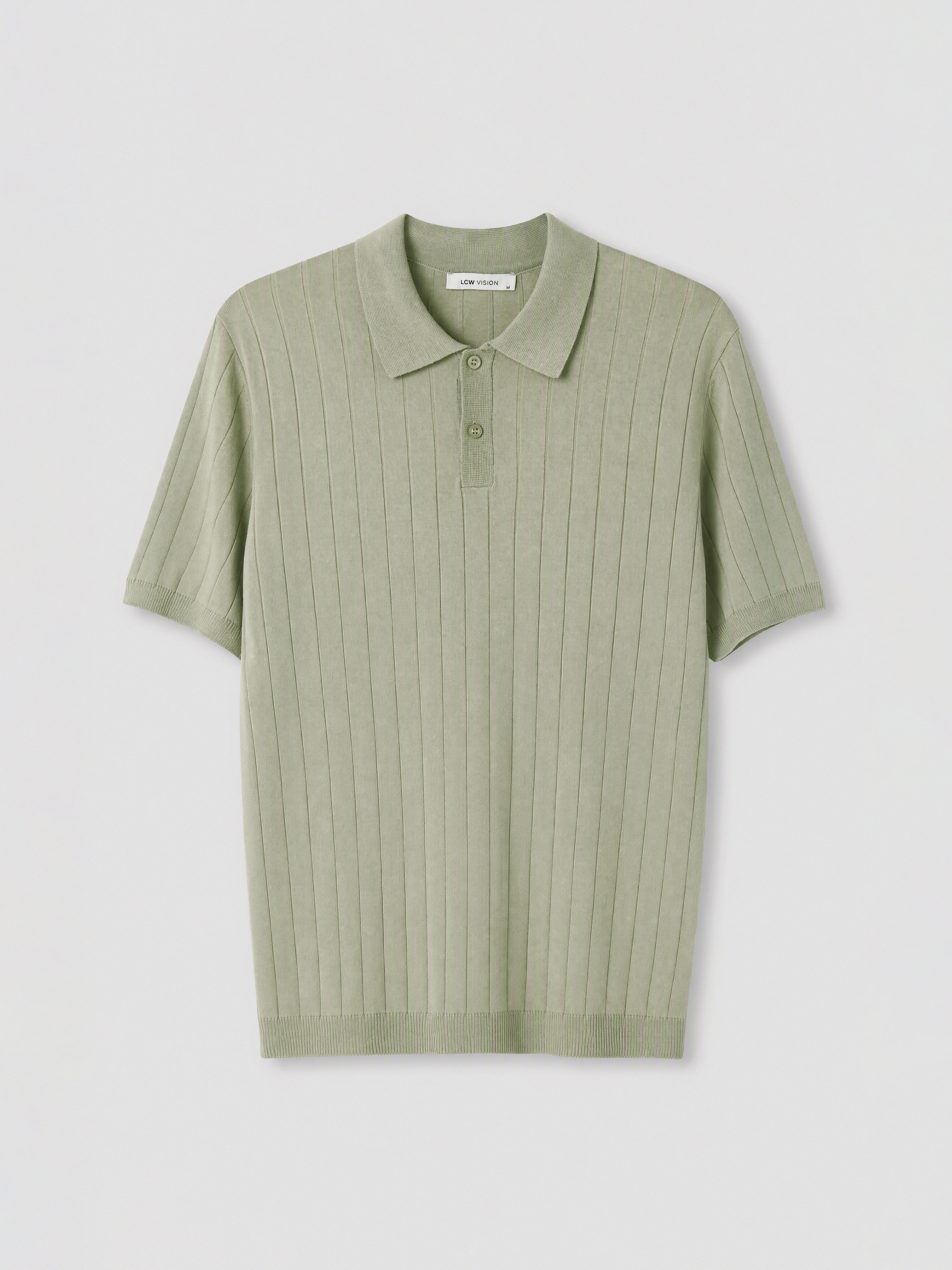 LCW Vision Polo Yaka Erkek Triko Tişört görsel 5