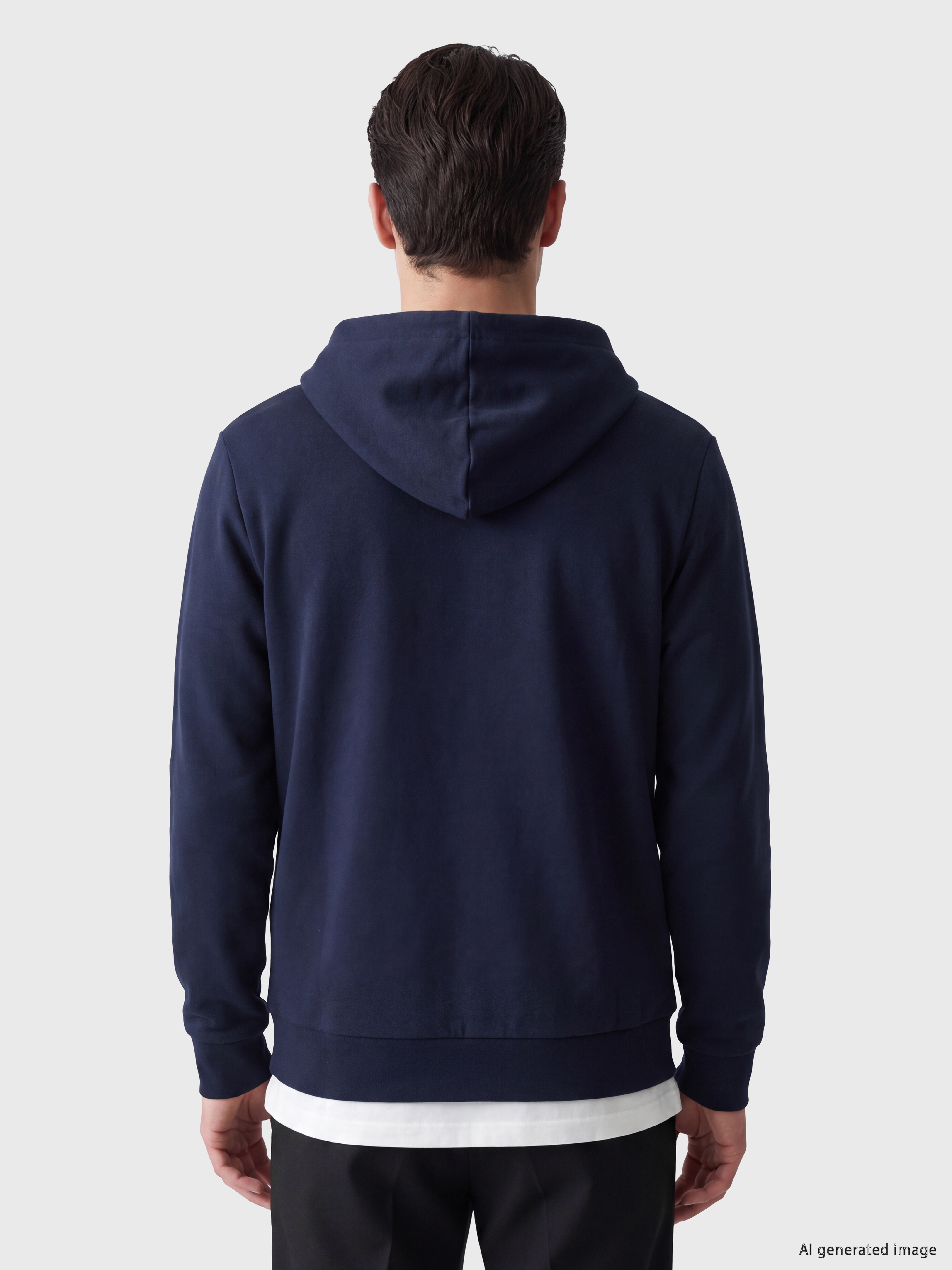 LCWAIKIKI Classic Kapüşonlu Erkek Fermuarlı Sweatshirt görsel 3