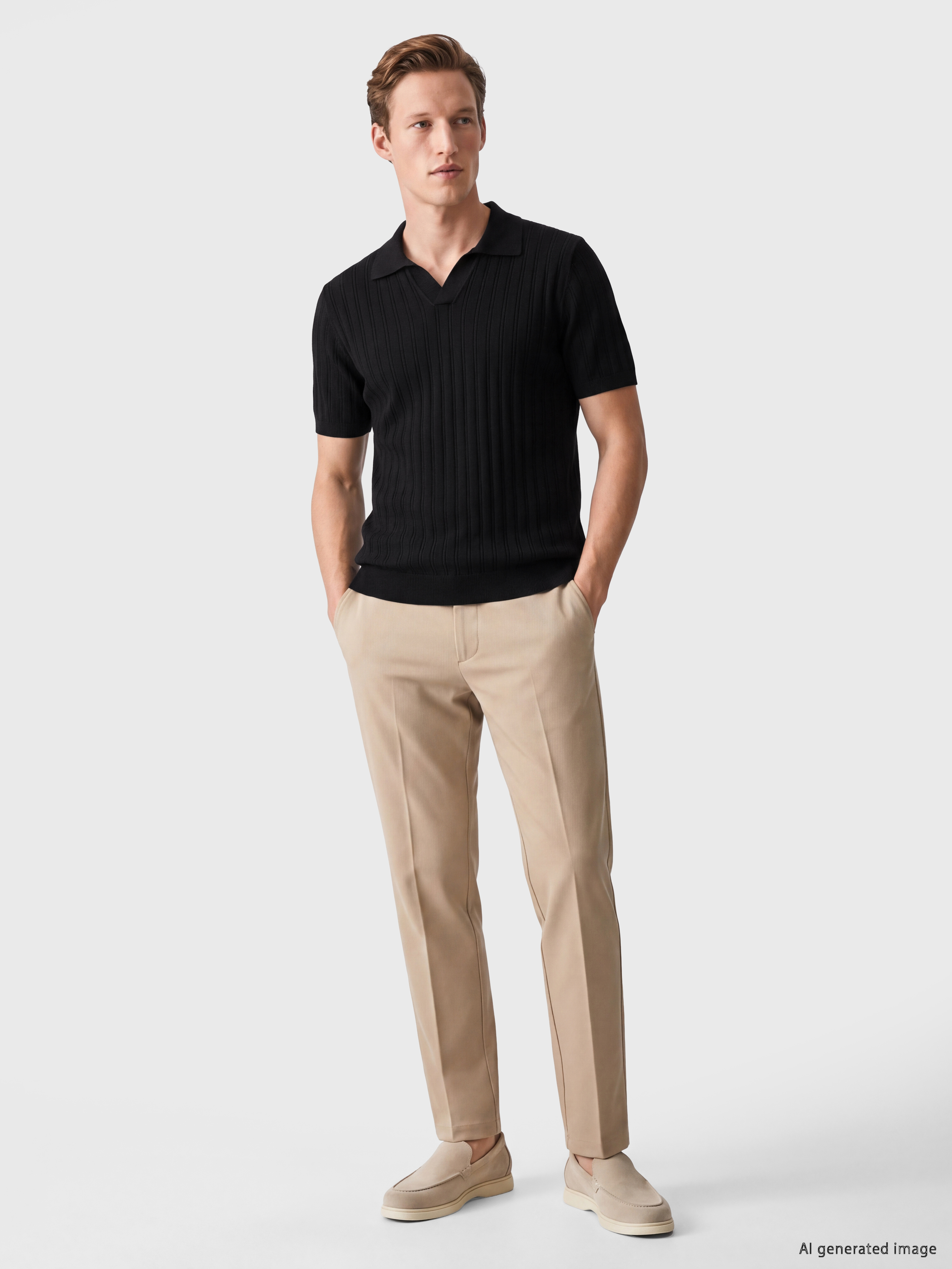 SOUTHBLUE Polo Yaka Fitilli Erkek Triko Tişört görsel 2