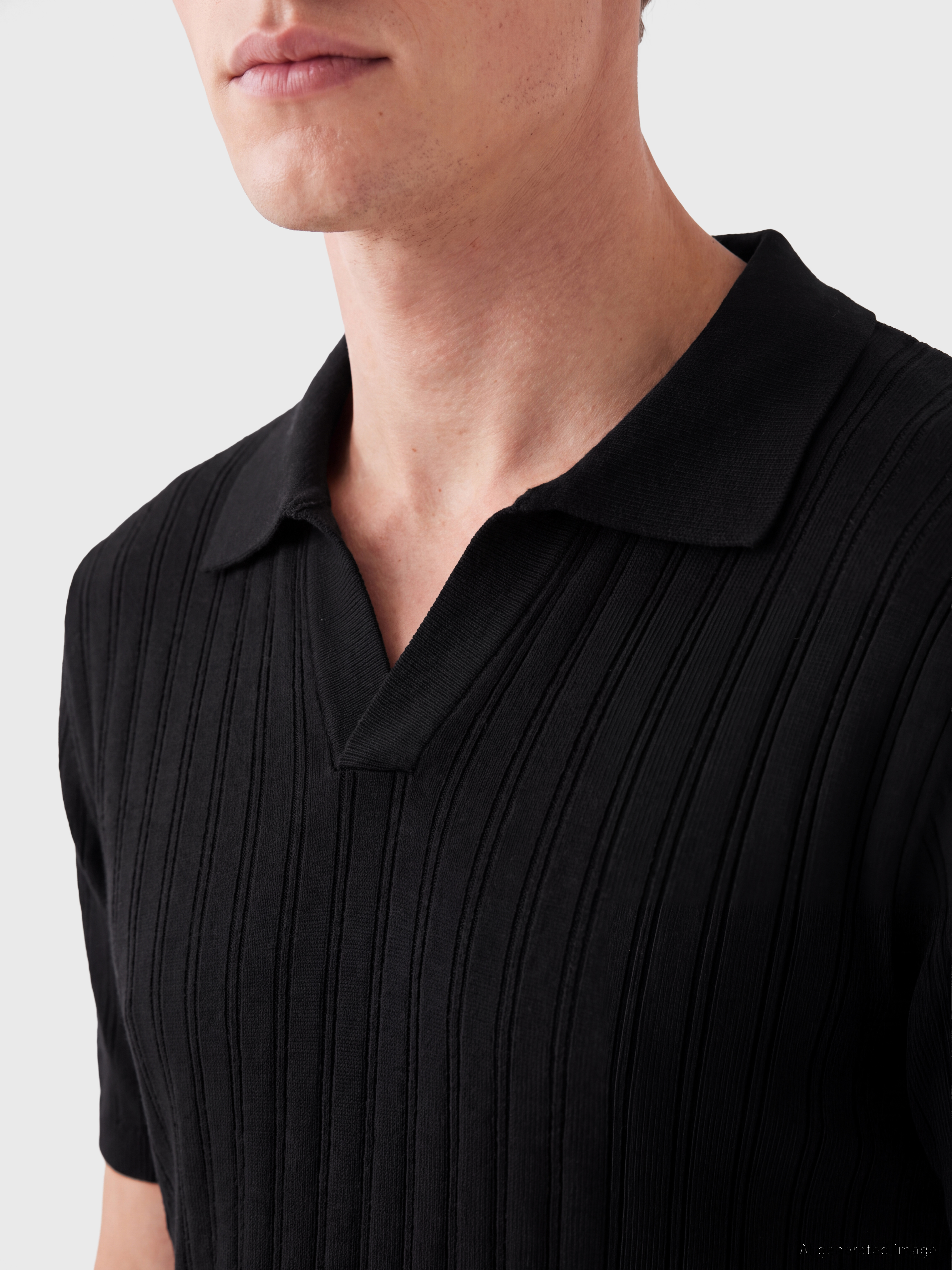 SOUTHBLUE Polo Yaka Fitilli Erkek Triko Tişört görsel 3